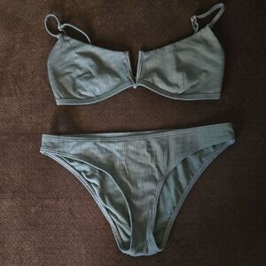 Stylish Olive Bikini Set